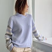Пуловер в лоскутном стиле