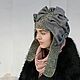 Головной убор ,,Очарование модерна". Шапка-ушанка. ЕЛЕНА ВАУЛИНА. Ярмарка Мастеров.  Фото №6