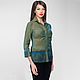 Designer blouse made of silk organza, Blouses, Chelyabinsk,  Фото №1