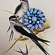 A gift to my Swallow. Brooch by Albert Weiss, Vintage brooches, Krasnodar,  Фото №1