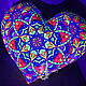 Подушка декоративная «Mandala Heart» флуоресцентная, Подушки, Москва,  Фото №1