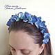 Rim with Hydrangea flowers. blue flowers. Rim Summer. Headband. tanya-artfantasy. Online shopping on My Livemaster.  Фото №2