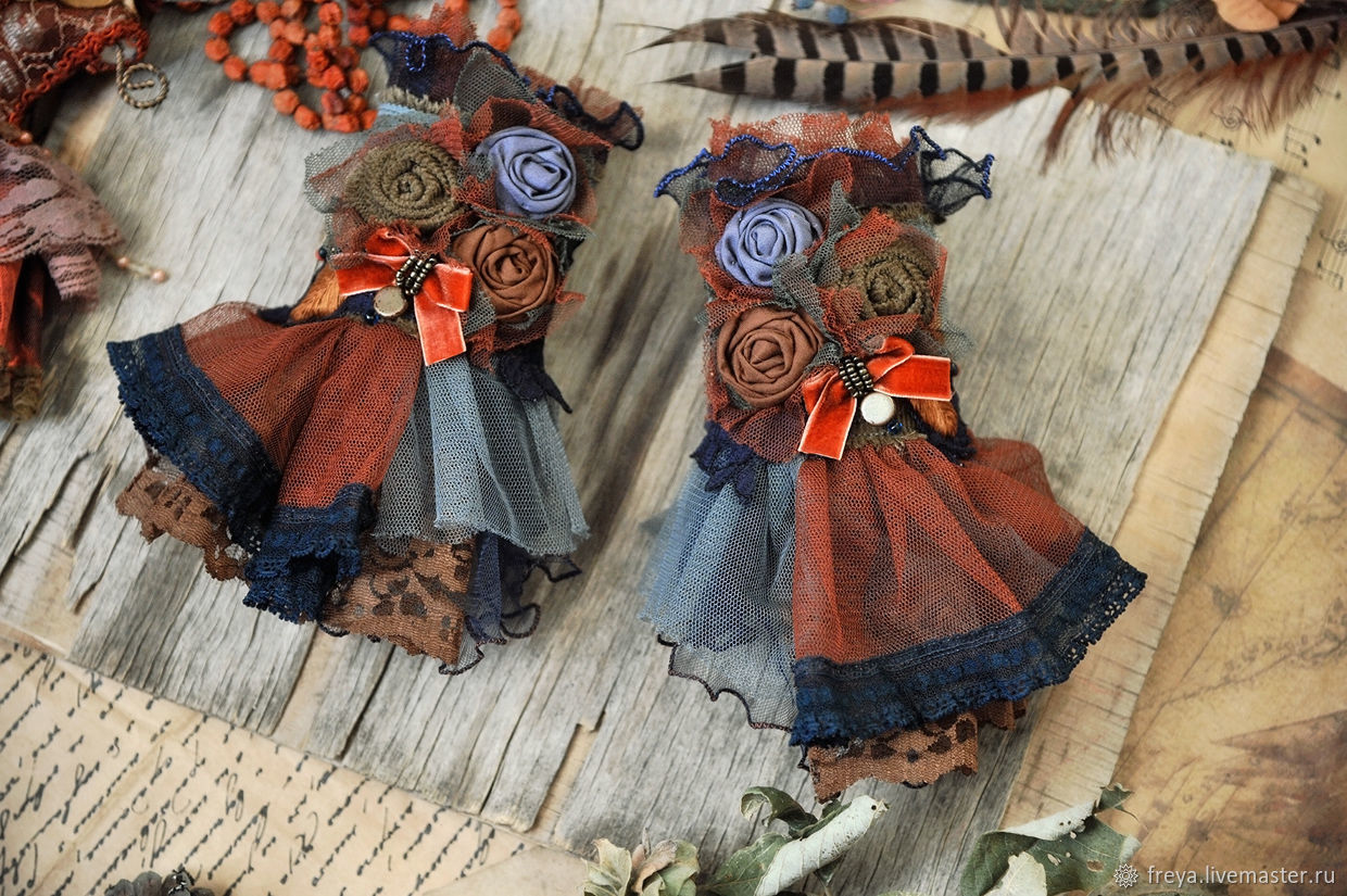 Бохо - манжеты \" Последние листья осени \"( пара) – заказать на Ярмарке ...