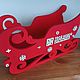 Wooden sleigh with your logo for the new year. Gift wrap. butikpodarkovv. Online shopping on My Livemaster.  Фото №2