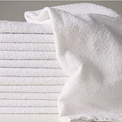 Для дома и интерьера handmade. Livemaster - original item White towel 70h140 terry. Handmade.