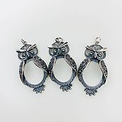 Материалы для творчества handmade. Livemaster - original item Owl accessories for pendant, cabochon pendants, embroidery.. Handmade.