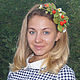 Jewelry made of leather.Headband RED STRAWBERRY. Headband. Irina Vladi. Online shopping on My Livemaster.  Фото №2