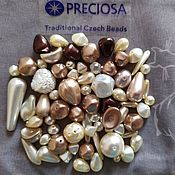 Материалы для творчества handmade. Livemaster - original item 20 gr Beads Czech Mix Light Brown glass beads Preciosa. Handmade.