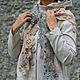 Вязаная шаль платок шарф для женщин теплая ажурная на весну  Хвойная. Платки. Вязаные футболки, топы, джемпера от 'Azhurles'. Ярмарка Мастеров.  Фото №5