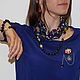 Choker transformer'Sea cruise' from silk and natural stones, Necklace, Moscow,  Фото №1