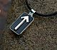 Runic talisman with rune of Teyvaz - silver and Buffalo horn, Amulet, St. Petersburg,  Фото №1