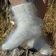 Downy white socks 'DOWNY CHIC' Fluffy Unisex. Socks. KOZAmoDA (kozamoda) (kozamoda). My Livemaster. Фото №4