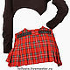 Order Kilt Short Red Plaid Pleated Skirt. Lollypie - Modiste Cat. Livemaster. . Skirts Фото №3