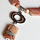 necklace beads made of Ural Jasper, sun stone silver, Necklace, Moscow,  Фото №1