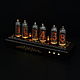 Nixie Clock on indicators IN-14 ' Wenge Black SteamPunk', Souvenirs, Moscow,  Фото №1