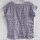 Lavender blouse made of 100% linen. Blouses. LINEN & SILVER ( LEN i SEREBRO ). Ярмарка Мастеров.  Фото №5