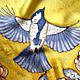 Batik scarf 'birds' Golden. Shawls1. OlgaPastukhovaArt. Online shopping on My Livemaster.  Фото №2