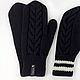 5 PCs. Mittens for lovers' two halves ' knitted black and white. Mittens. Space Cat Knitting. My Livemaster. Фото №4