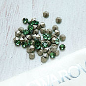 12 мм Основа для сережек для кристалла Swarovski 4470 родий