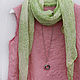 Летний хлопковый шарф-платок. Платки. LINEN & SILVER ( ЛЕН и СЕРЕБРО ). Интернет-магазин Ярмарка Мастеров.  Фото №2