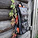Рюкзак кожаный с оранжевыми лямками 43х29х8 (7 литров). Рюкзаки. BegiMod. Интернет-магазин Ярмарка Мастеров.  Фото №2