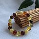 Bracelet from Baltic amber, 10 mm, Autumn colors 2. Bead bracelet. Mark Amberstein, sale amber products. My Livemaster. Фото №5