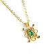 Pendant on a chain, gold pendant around the neck, pendant with cubic Zirconia. Pendants. Irina Moro. My Livemaster. Фото №6