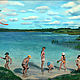 Картина маслом "Лето на озере Донцо", Картины, Санкт-Петербург,  Фото №1