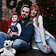 Заказать Повязка на голову солоха ПИН-АП темно-синяя со звездами / красная одн. Галстуки бабочки, подтяжки RESPECT. Ярмарка Мастеров. . Повязки Фото №3
