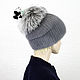 Order Elegant ladies hat made of fur Finnish mink. Art.DF-137. Mishan (mishan). Livemaster. . Caps Фото №3