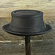 Кожаная шляпа порк пай PPH-10. Шляпы. Bluggae Custom Headwear. Ярмарка Мастеров.  Фото №4