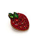 Brooch berry strawberry. Brooches. Barmina_Jawelry. Online shopping on My Livemaster.  Фото №2