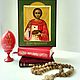 Saint healer Panteleimon Icon on gold with an ark. Icons. svetmiru. My Livemaster. Фото №6