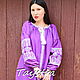 Embroidered Vyshyvanka Dress, Gypsy PurpleDress, Dresses, Sevastopol,  Фото №1