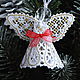 Christmas angel with red bow 3, Christmas decorations, Moscow,  Фото №1