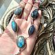 Blue Labradorite necklace. Necklace. UNIQUE-LIT. Online shopping on My Livemaster.  Фото №2