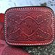 Celtic-style red leather belt. Straps. Cowboy belts and bags. Online shopping on My Livemaster.  Фото №2