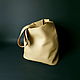 Women's leather bag without lining. Bag. Sacks. Bags and accessories. Alexandra (SSbagS). My Livemaster. Фото №5