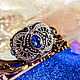 Bracelet Art Deco. blue. Bead embroidery. Beaded bracelet. Bead bracelet. LADY-LIZA jewelry shop. Online shopping on My Livemaster.  Фото №2