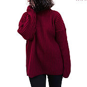 Одежда handmade. Livemaster - original item Women knitted sweater red. Handmade.