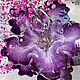 Двухъярусная ваза/фруктовница из эпоксидной смолы: Magic purple, Сервизы, Санкт-Петербург,  Фото №1