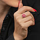 Кольцо Stamp red. Кольца. GEORY jewelry (GEORY). Интернет-магазин Ярмарка Мастеров.  Фото №2