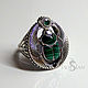 Ring with malachite and emerald, Rings, Sevastopol,  Фото №1
