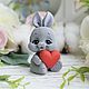 3D Silicone soap mold 'Bunny with a heart', Form, Vladivostok,  Фото №1
