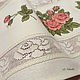 Кухонное винтажные полотенце с вышивкой "Бутоны роз"-2, Полотенца, Москва,  Фото №1