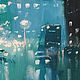 Картина Ночной Город "Стеклянные Улицы", Картины, Петрозаводск,  Фото №1