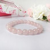Украшения handmade. Livemaster - original item Bracelet pink quartz. Natural stones. Handmade.