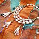 Order Necklace 'White magic' (pearls, Biwa pearls). Pani Kratova (panikratova). Livemaster. . Necklace Фото №3