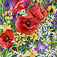 "Цветы на Троицу" картина с полевыми цветами. Картины. Алена Хмель. Интернет-магазин Ярмарка Мастеров.  Фото №2
