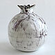 Order A vase in the loft style 'White garnet'. Owlclay. Livemaster. . Vases Фото №3